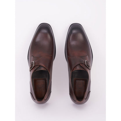 Bubber Couture Dark Brown Single Monk Strap Italian Leather Monk Straps