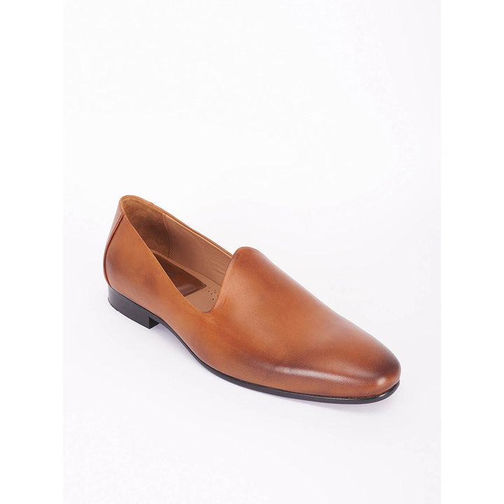 Bubber Couture Brown Classic Italian Leather Loafer Shoes