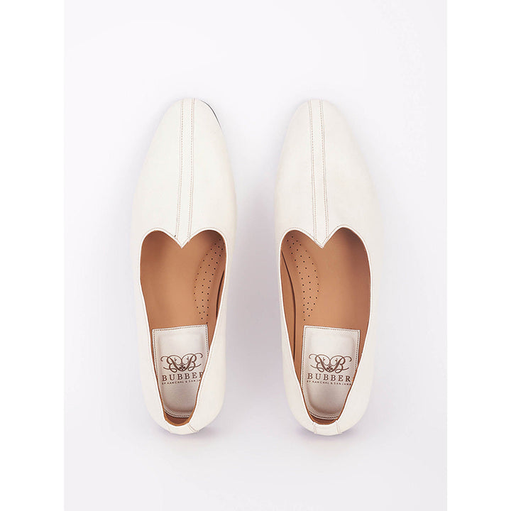 Bubber Couture Off-White Classic Italian Leather Mojdi