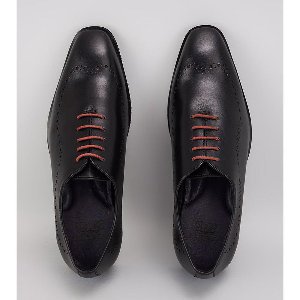 Bubber Couture Scott Black & Red Italian Leather Sneaker Shoes