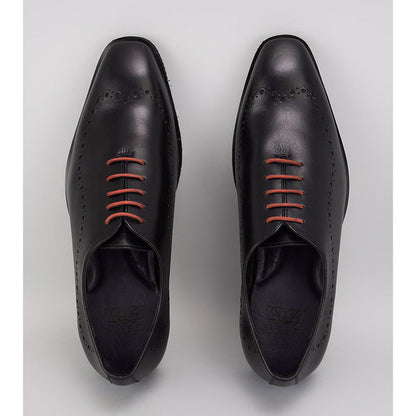 Bubber Couture Scott Black & Red Italian Leather Sneaker Shoes