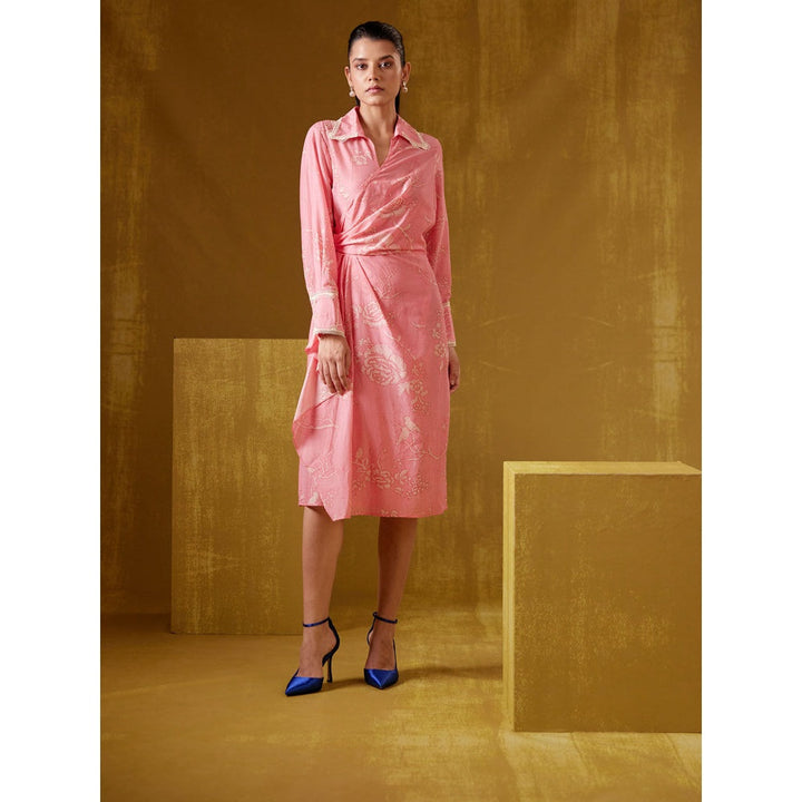 BUNKA Pink Midi Dress