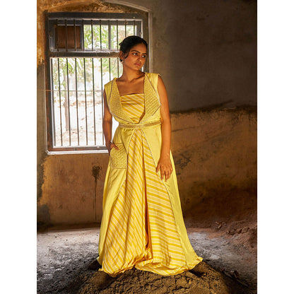 17 : 17 by Simmi Saboo Jumpsuit with Jacket and Belt (Set of 3)