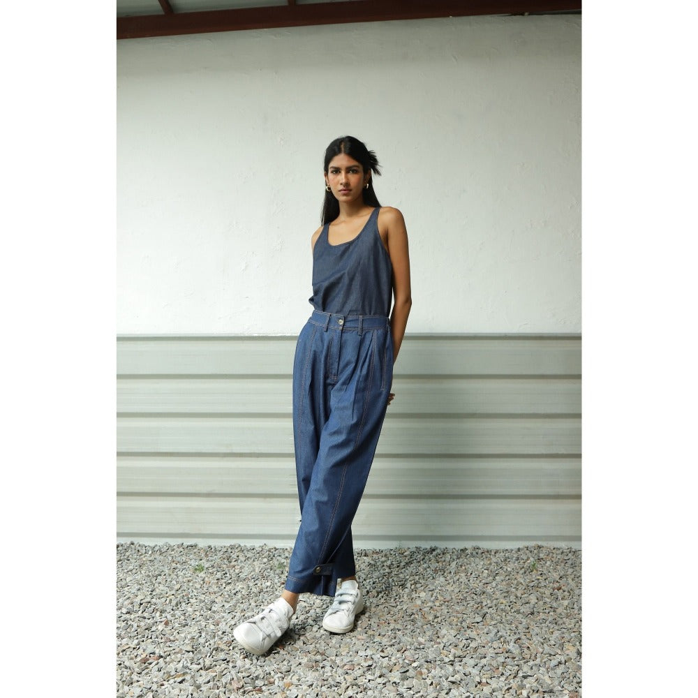 CANOOPI Denim Blue Date Duo Co Ord (Set of 2)