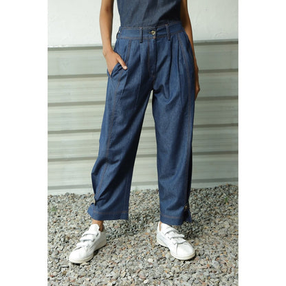 CANOOPI Denim Blue Date Duo Co Ord (Set of 2)