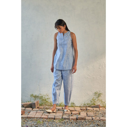 CANOOPI Blue Nesta Textured Co Ord (Set of 2)