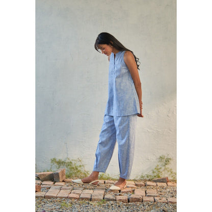 CANOOPI Blue Nesta Textured Co Ord (Set of 2)