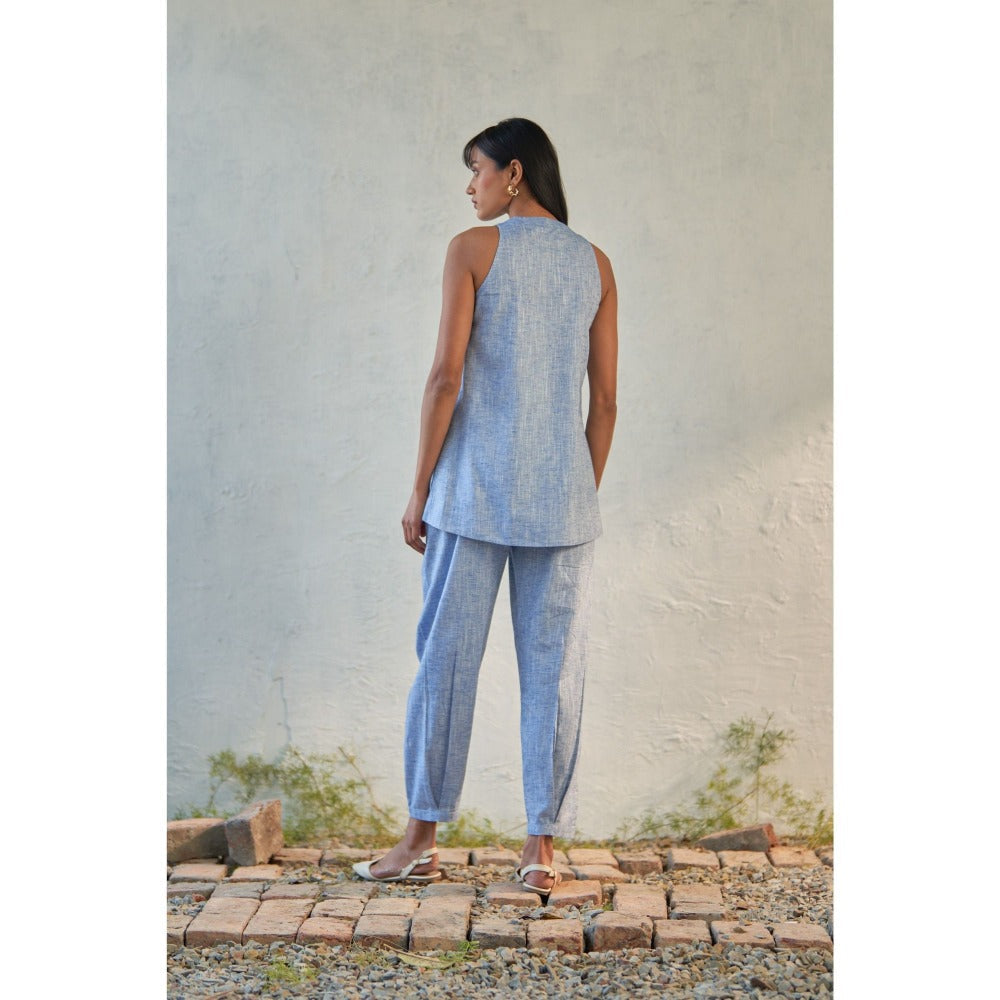 CANOOPI Blue Nesta Textured Co Ord (Set of 2)