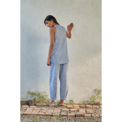 CANOOPI Blue Nesta Textured Co Ord (Set of 2)