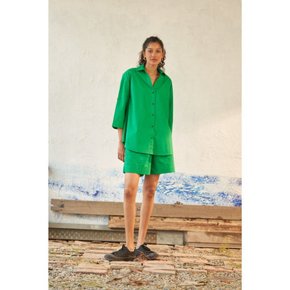 CANOOPI Green Peppers Shirt and Shorts (Set of 2)