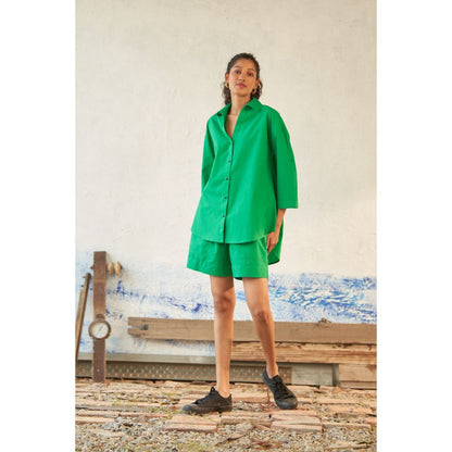 CANOOPI Green Peppers Shirt and Shorts (Set of 2)