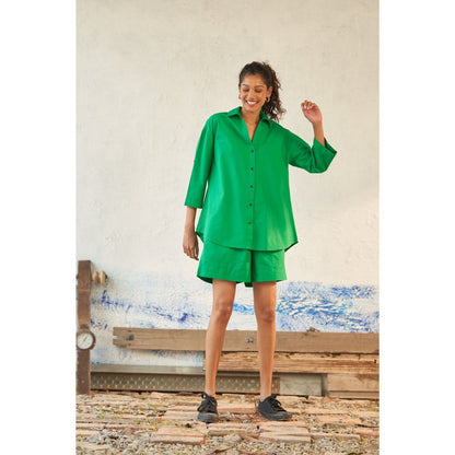 CANOOPI Green Peppers Shirt and Shorts (Set of 2)