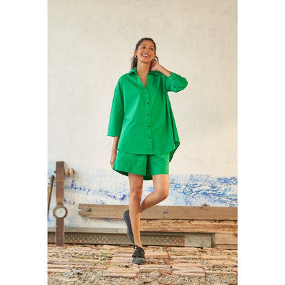 CANOOPI Green Peppers Shirt and Shorts (Set of 2)