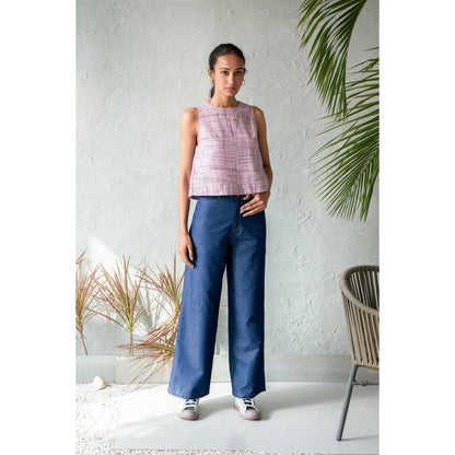 CANOOPI Purple Mulberry Tint Top with Pant (Set of 2)