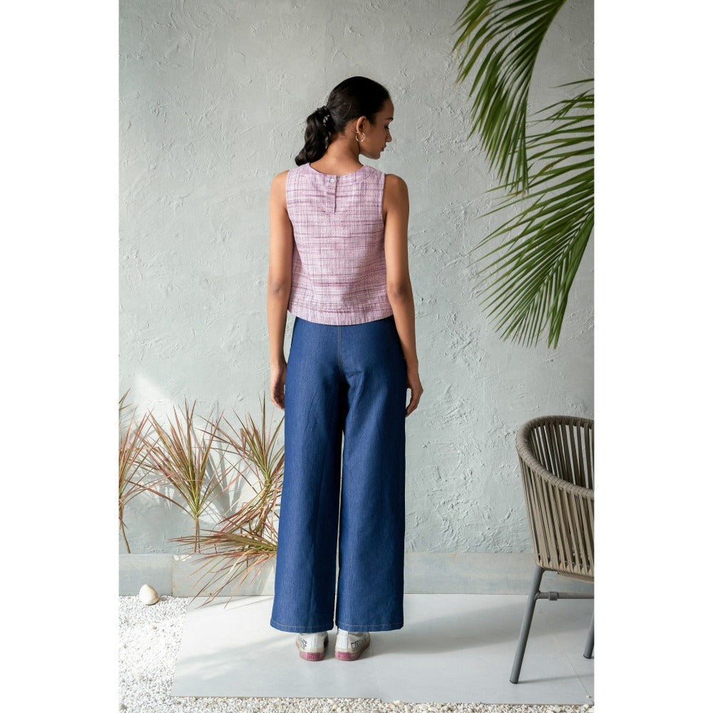 CANOOPI Purple Mulberry Tint Top with Pant (Set of 2)