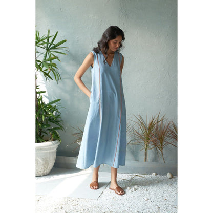 CANOOPI Blue Mist Wash Midi Dress