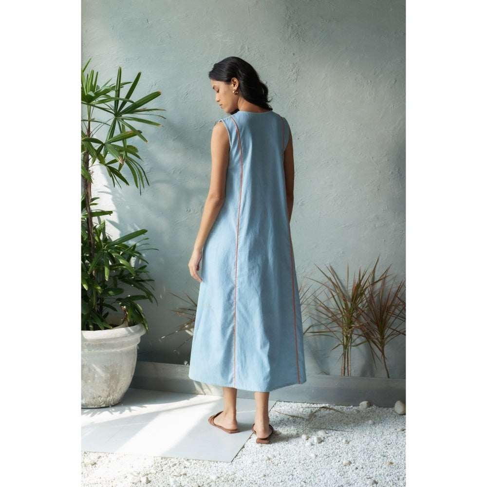 CANOOPI Blue Mist Wash Midi Dress