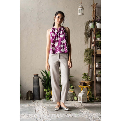 CANOOPI Corner Bloom Top with Trouser - Purple (Set of 2)