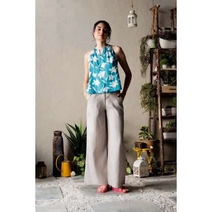 CANOOPI Alcove Bliss Ensemble Co-Ord - Blue (Set of 2)