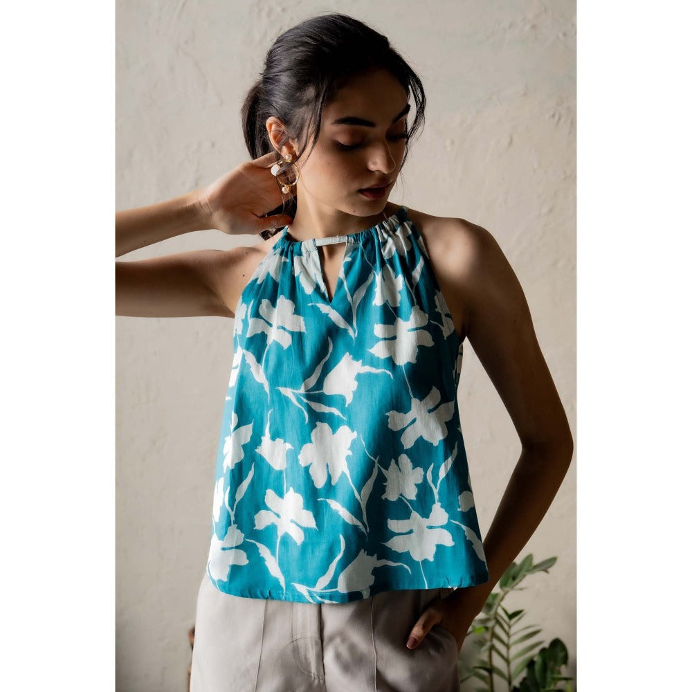 CANOOPI Alcove Bliss Ensemble Co-Ord - Blue (Set of 2)