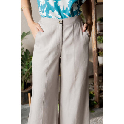 CANOOPI Alcove Bliss Ensemble Co-Ord - Blue (Set of 2)