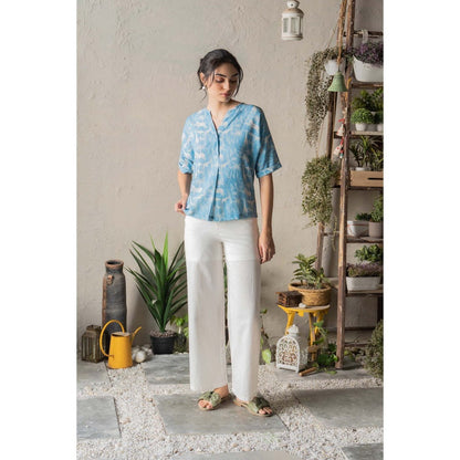 CANOOPI Blue Maasaimaara Top with Pant (Set of 2)