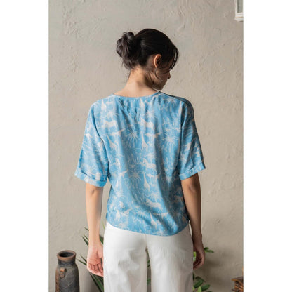 CANOOPI Blue Maasaimaara Top with Pant (Set of 2)