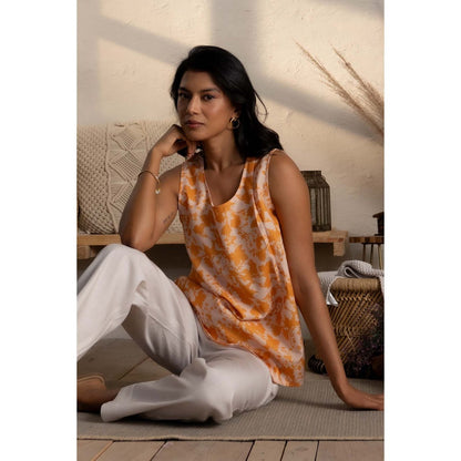 CANOOPI Yellow Prairie Whisper Top with Pant (Set of 2)