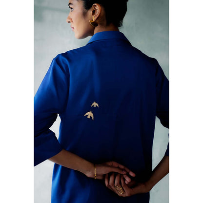 CANOOPI Women Blue Skion Co-Ord Set