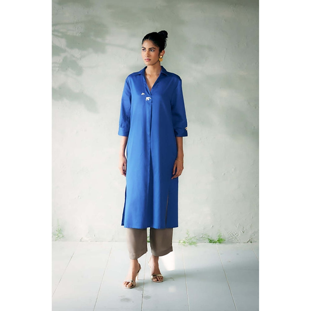 CANOOPI Women Blue Skion Co-Ord Set