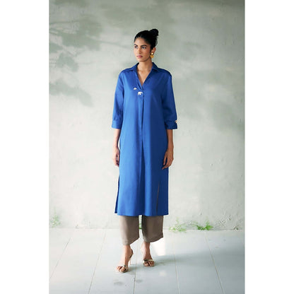 CANOOPI Women Blue Skion Co-Ord Set