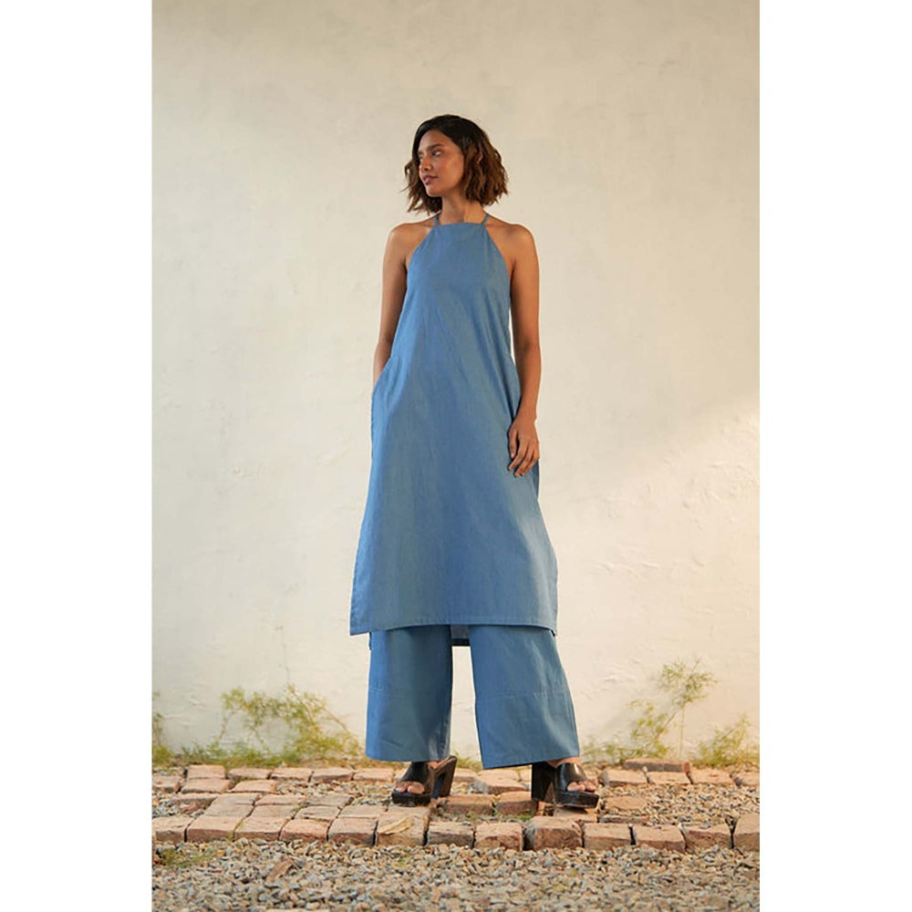 CANOOPI Women Blue Elegant Co-Ord Set