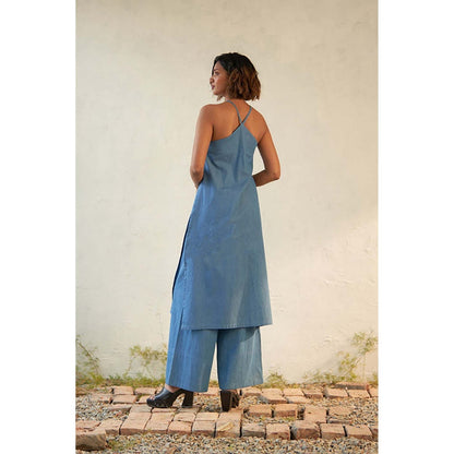 CANOOPI Women Blue Elegant Co-Ord Set