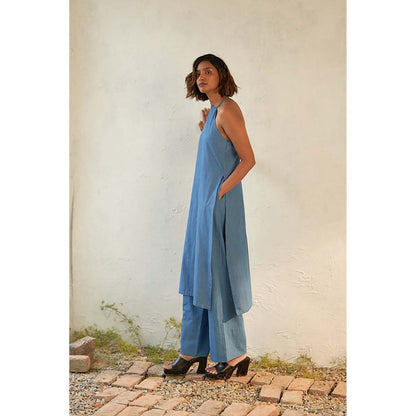 CANOOPI Women Blue Elegant Co-Ord Set