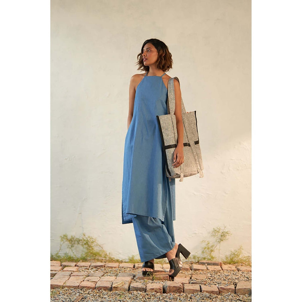 CANOOPI Women Blue Elegant Co-Ord Set