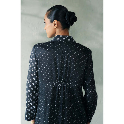 CANOOPI Women Black Midnight Bindu Kurta with Pant Set