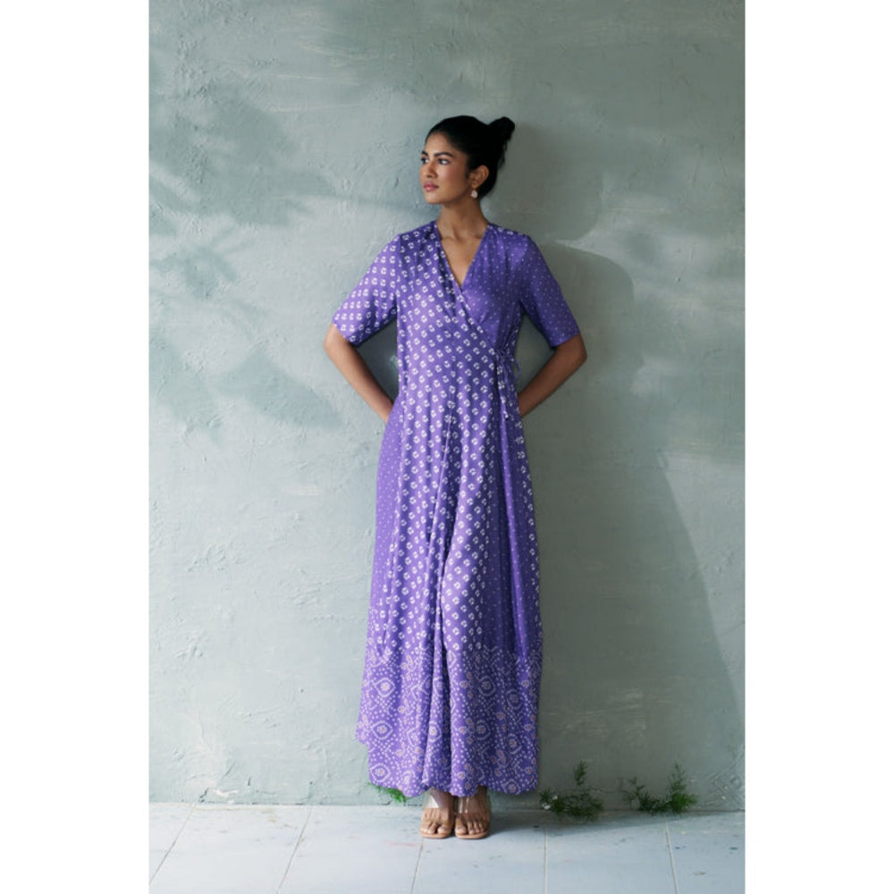 CANOOPI Bandhani Wrap Dress