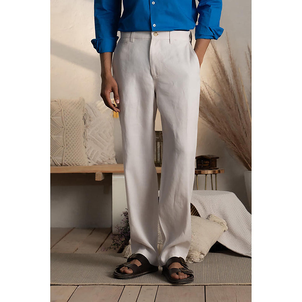 CANOOPI Glazed Snow Solid Chinos