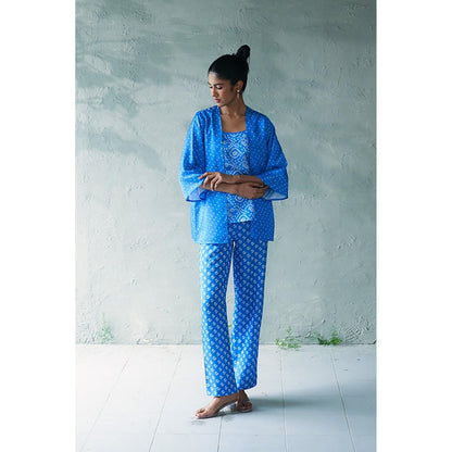 CANOOPI Bandhani Grid Printed Co-Ord Set