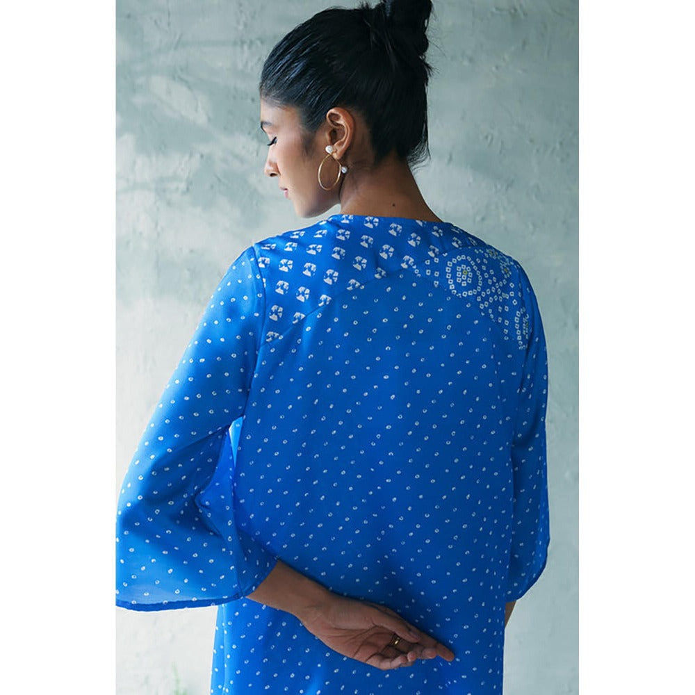 CANOOPI Bandhani Grid Printed Co-Ord Set