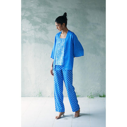 CANOOPI Bandhani Grid Printed Co-Ord Set