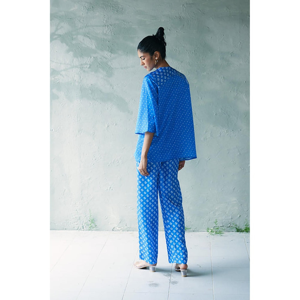 CANOOPI Bandhani Grid Printed Co-Ord Set