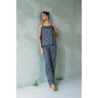 CANOOPI Midnight Bandhani Co-Ord Set