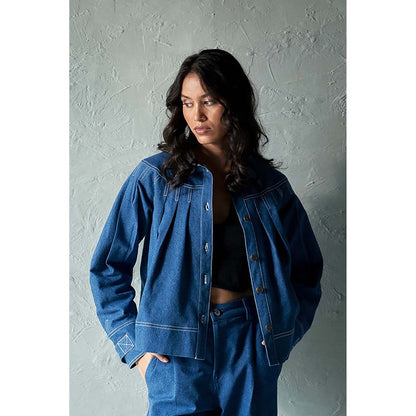 CANOOPI Bright Blue Denim Jacket