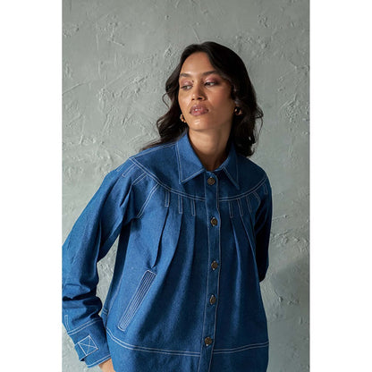 CANOOPI Bright Blue Denim Jacket