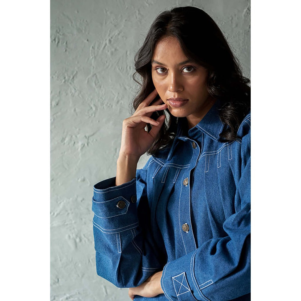 CANOOPI Bright Blue Denim Jacket