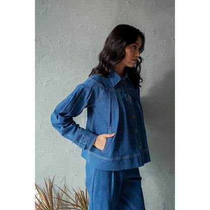 CANOOPI Bright Blue Denim Jacket