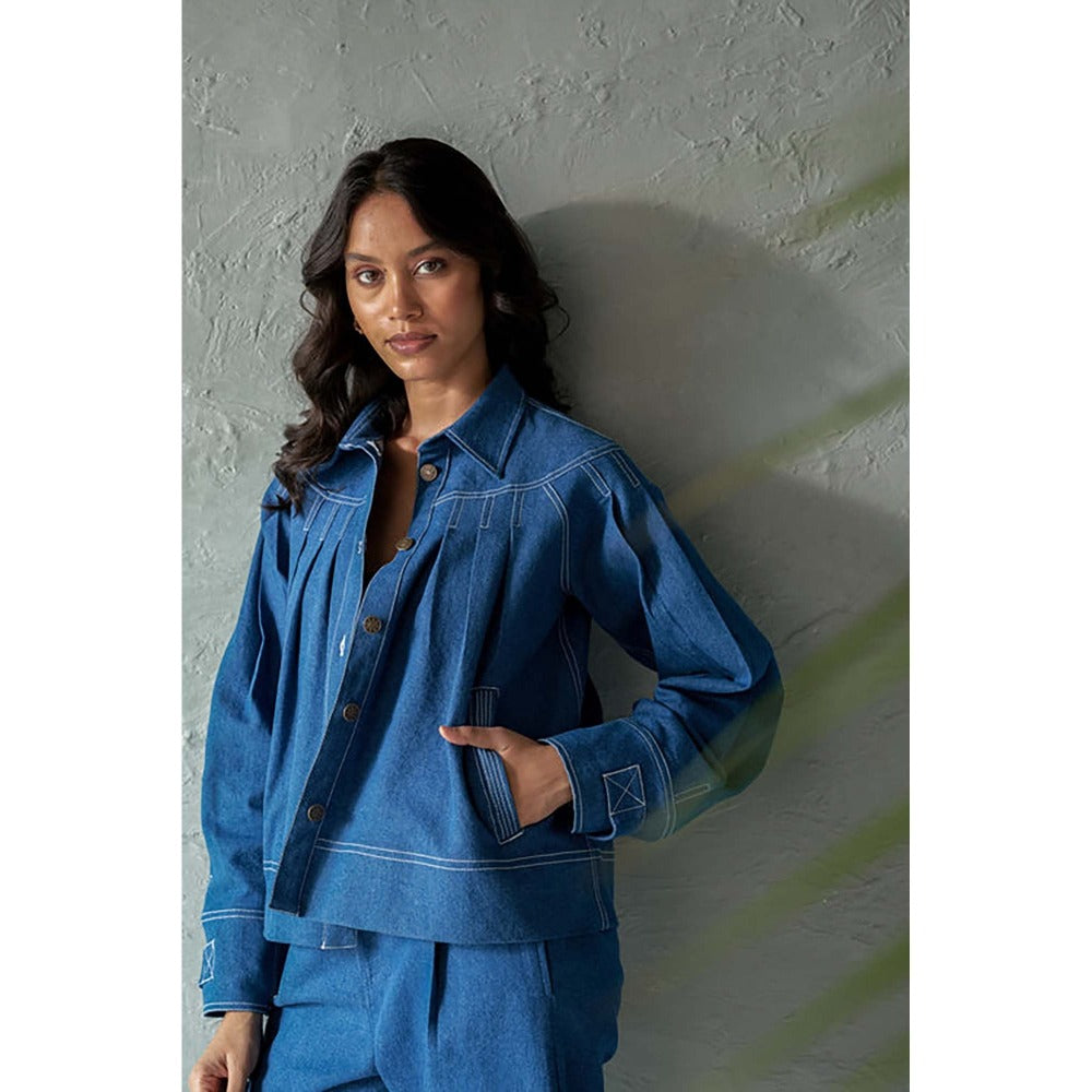 CANOOPI Bright Blue Denim Jacket