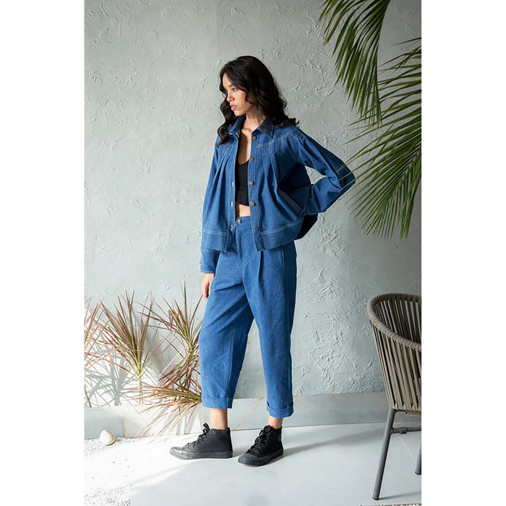 CANOOPI Bright Blue Denim Jacket