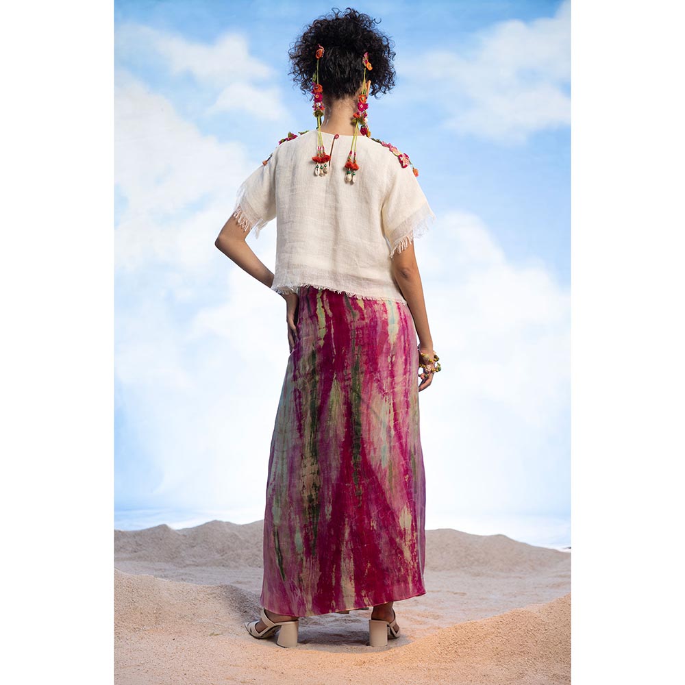 CAPISVIRLEO Floral Crochet Top